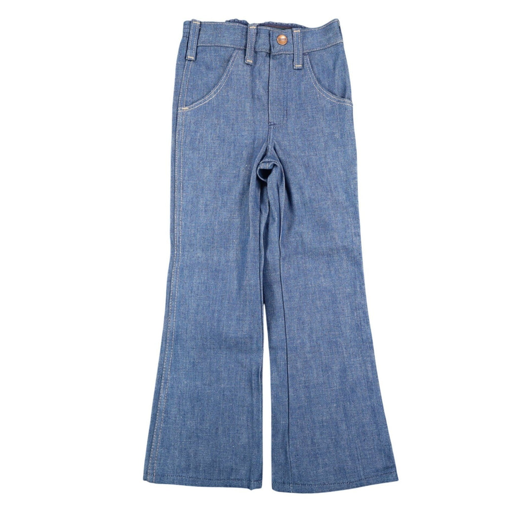 Young Maverick Jeans Size 4 Vintage 70s Blue Denim Bootcut Deadstock USA Made - take2supply