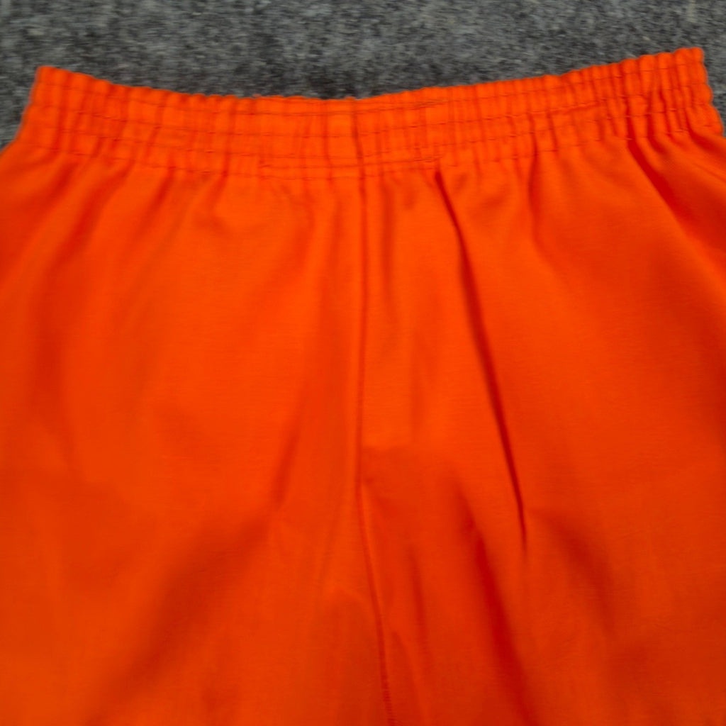 Fruit of the Loom Vintage 70s Gym Shorts Boys XS Orange Cotton NWT - take2supply