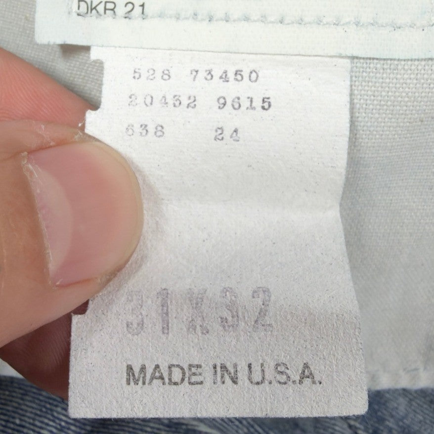 Dockers Vintage 90s Pleated Jeans Mens 31x32 Light Wash Cotton NWT Made in USA - take2supply