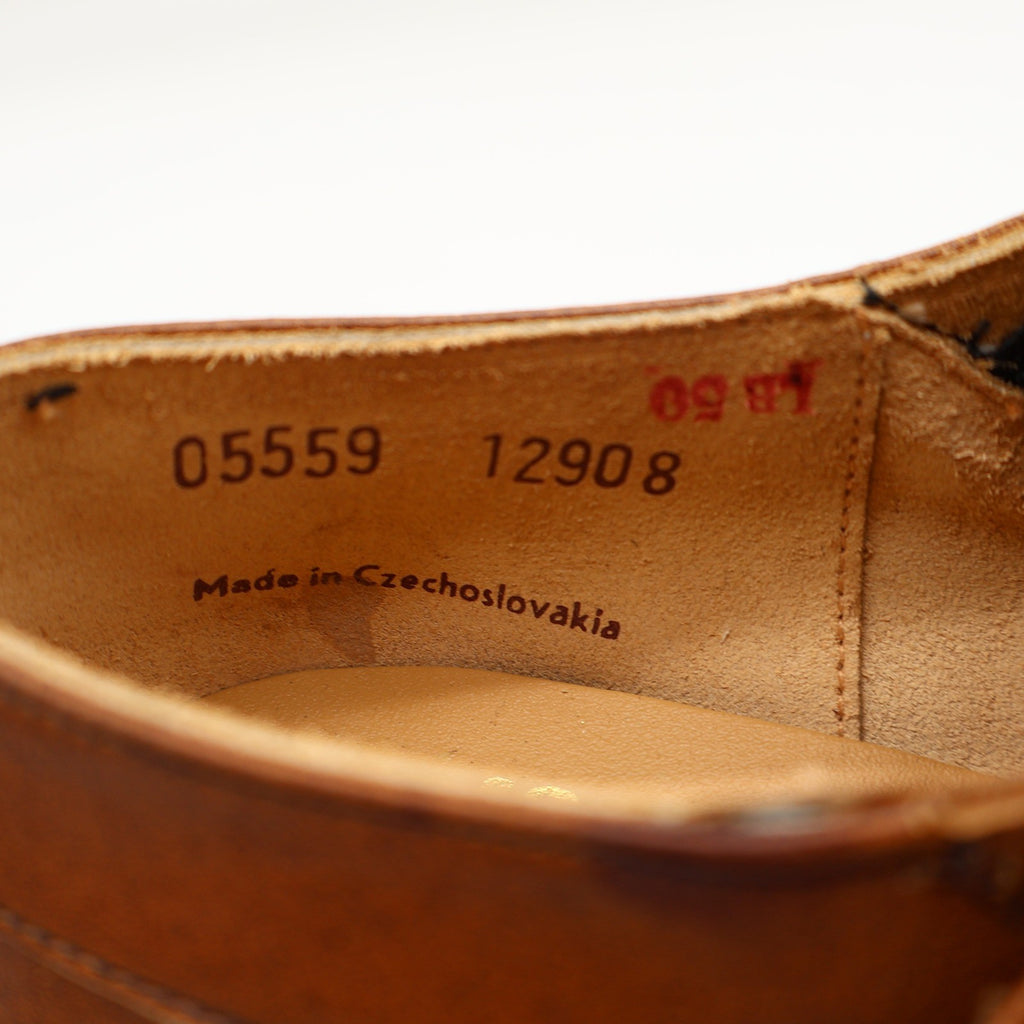 Young Explorers Lyons Monk Strap Shoes Boys 13 Vintage Brown Leather Deadstock - take2supply