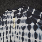 She + Sky Waffle Knit Top Medium NWT Navy White Tie Dye Thermal Raglan SS2467 - take2supply