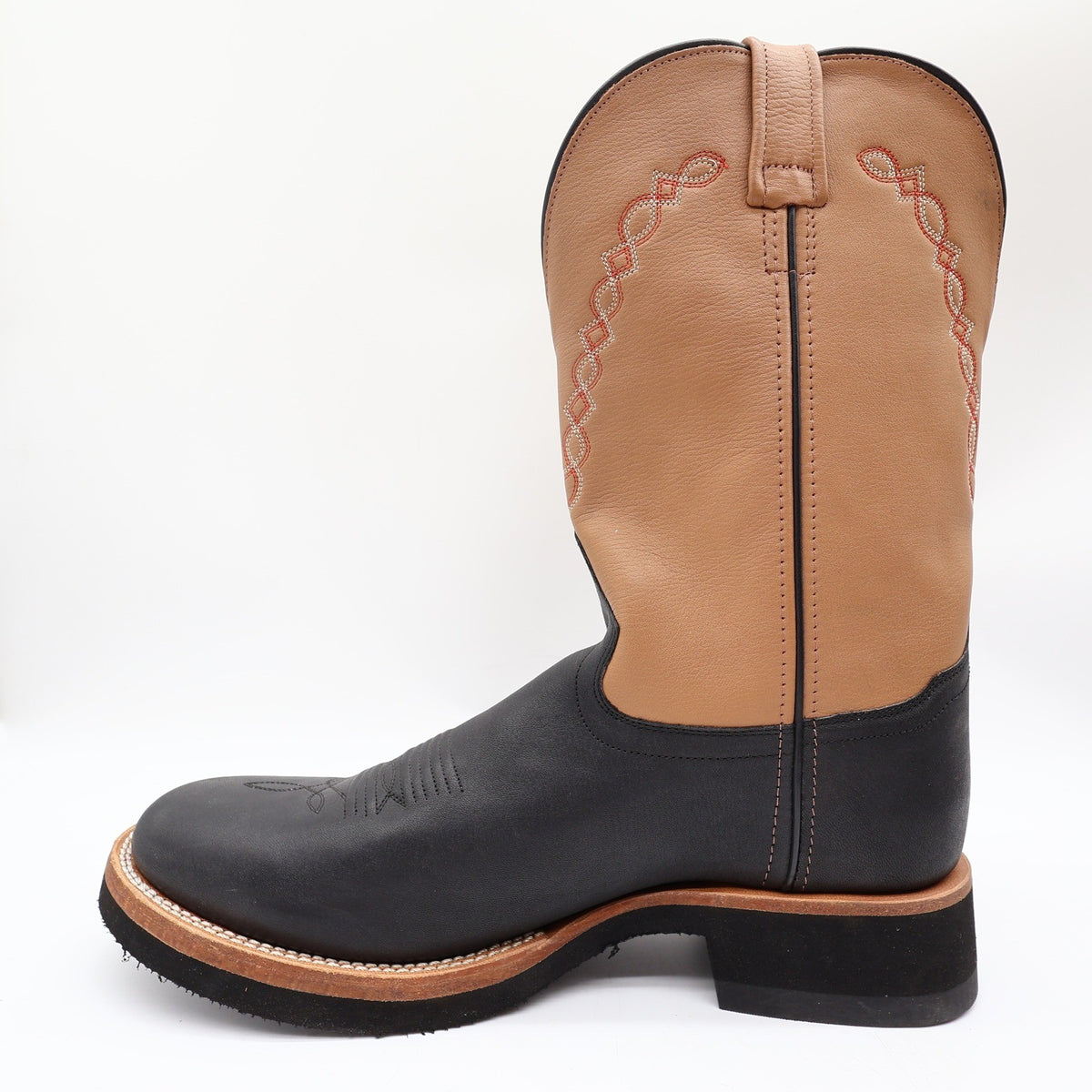 Old West 1611M Western Boots Mens 11.0 Black Tan Leather NIB - take2supply