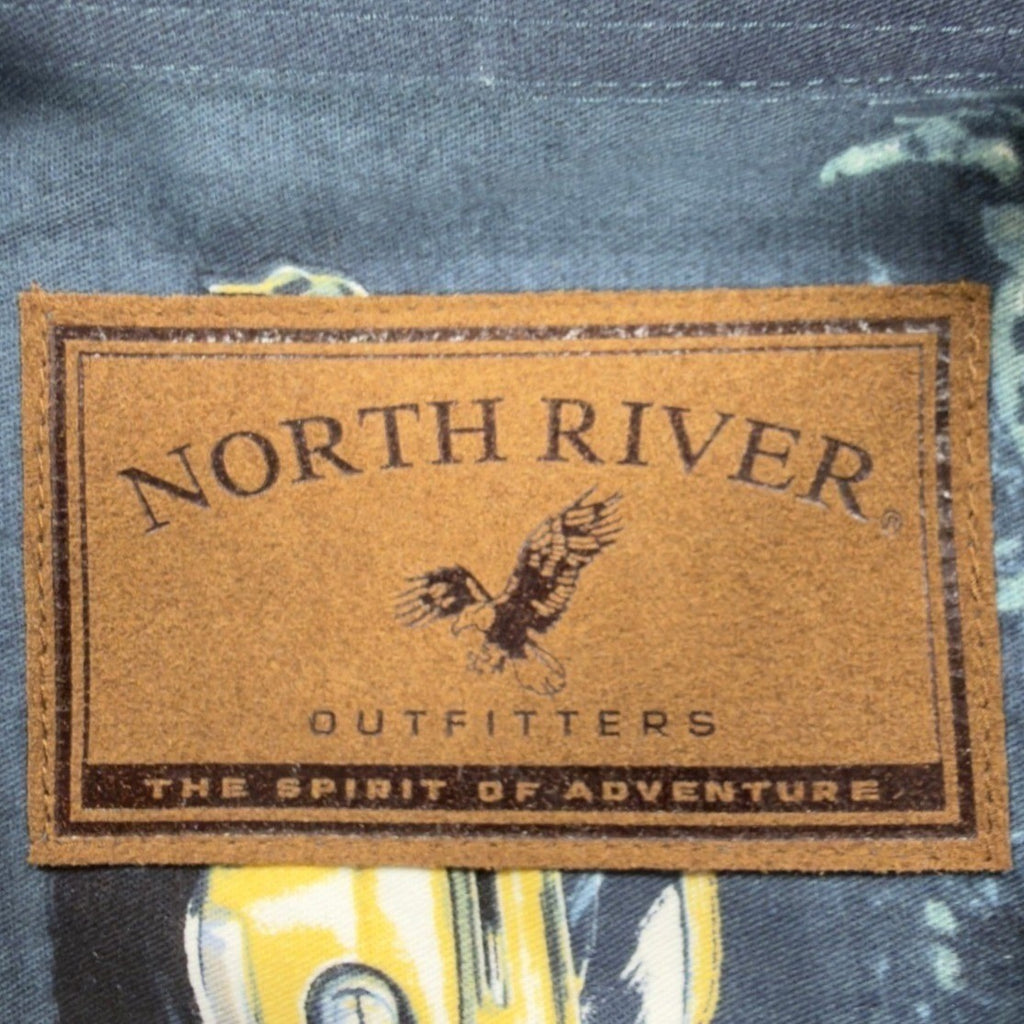 North River Americana Truck Shirt Mens Medium Black Cotton NWT Vintage Style - take2supply