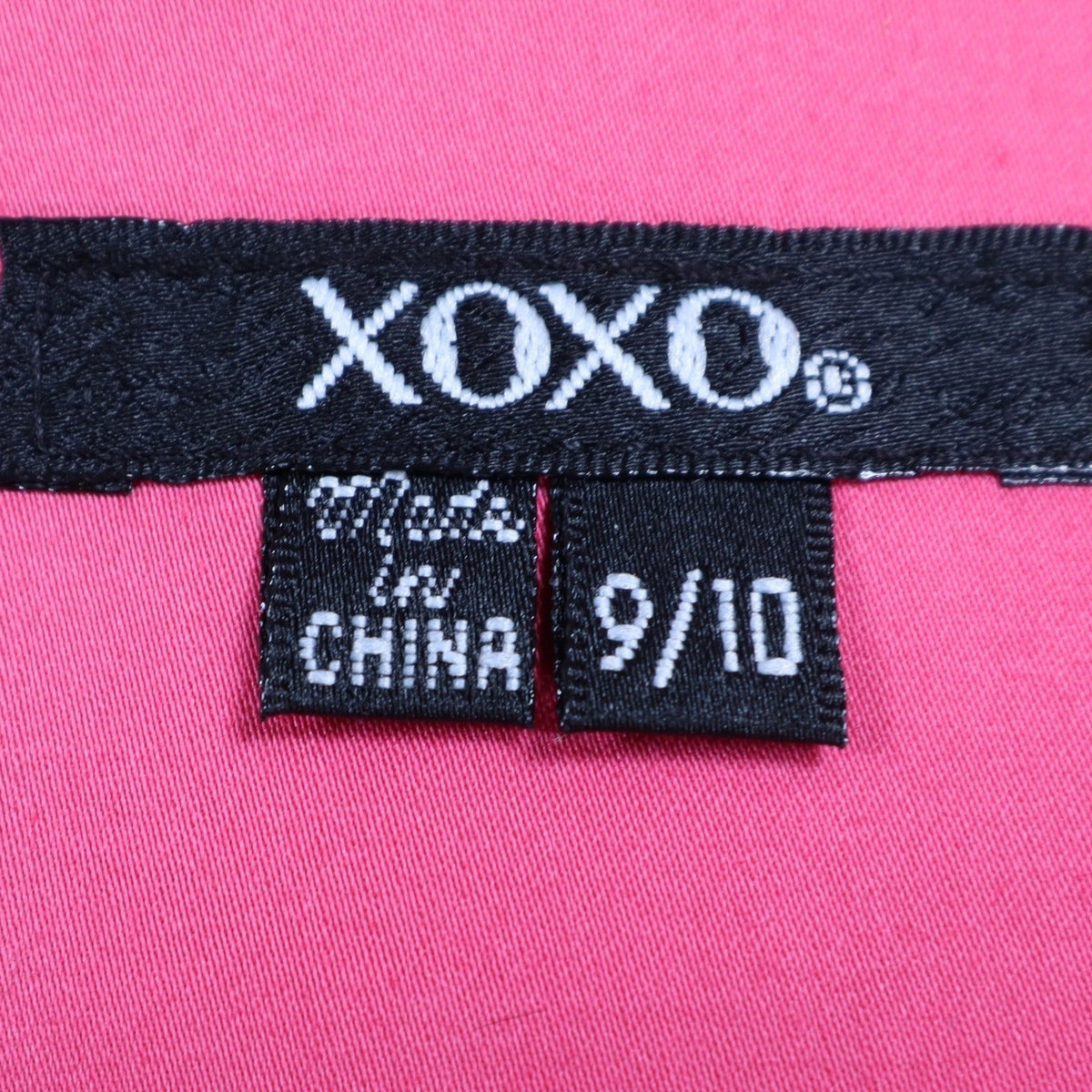XOXO Sheath Dress Womens 9/10 Pink Cotton Stretch Belted Block Party 5897CBN5 - take2supply