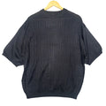 Irvine Park Mens XLG Black Cable Knit Short Sleeve Sweater Top - take2supply