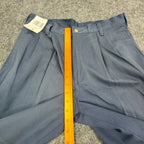Wolf Mountain Key Shorts Mens 32 Navy Blue 100% Cotton Pleated Vintage USA NWT - take2supply
