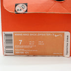 Nike Shox Zipsister+ II Womens 7 Running Shoes White Magenta Silver 366198-101 - take2supply