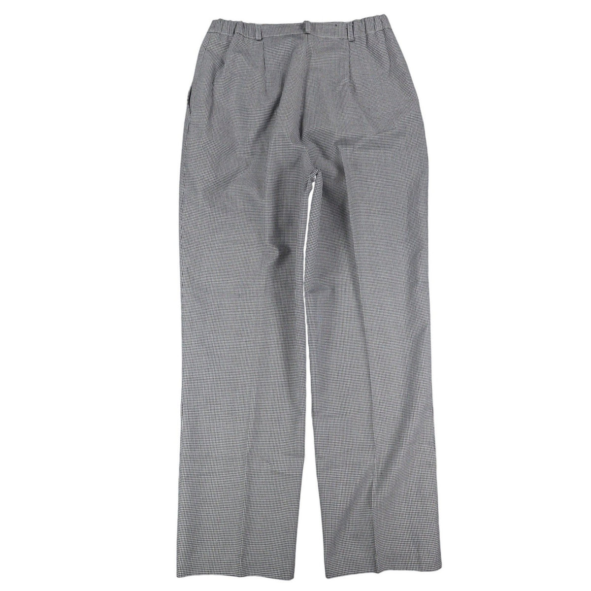 Southern Lady Dress Pants Womens 10 Petite Black White Houndstooth Pleated New - take2supply