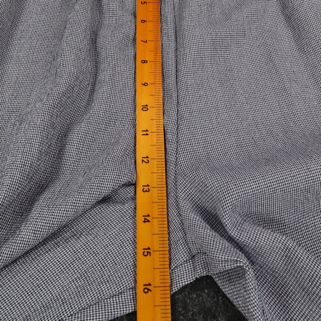 Southern Lady Pants Womens XL Navy Blue White Houndstooth Elastic Waist New - take2supply