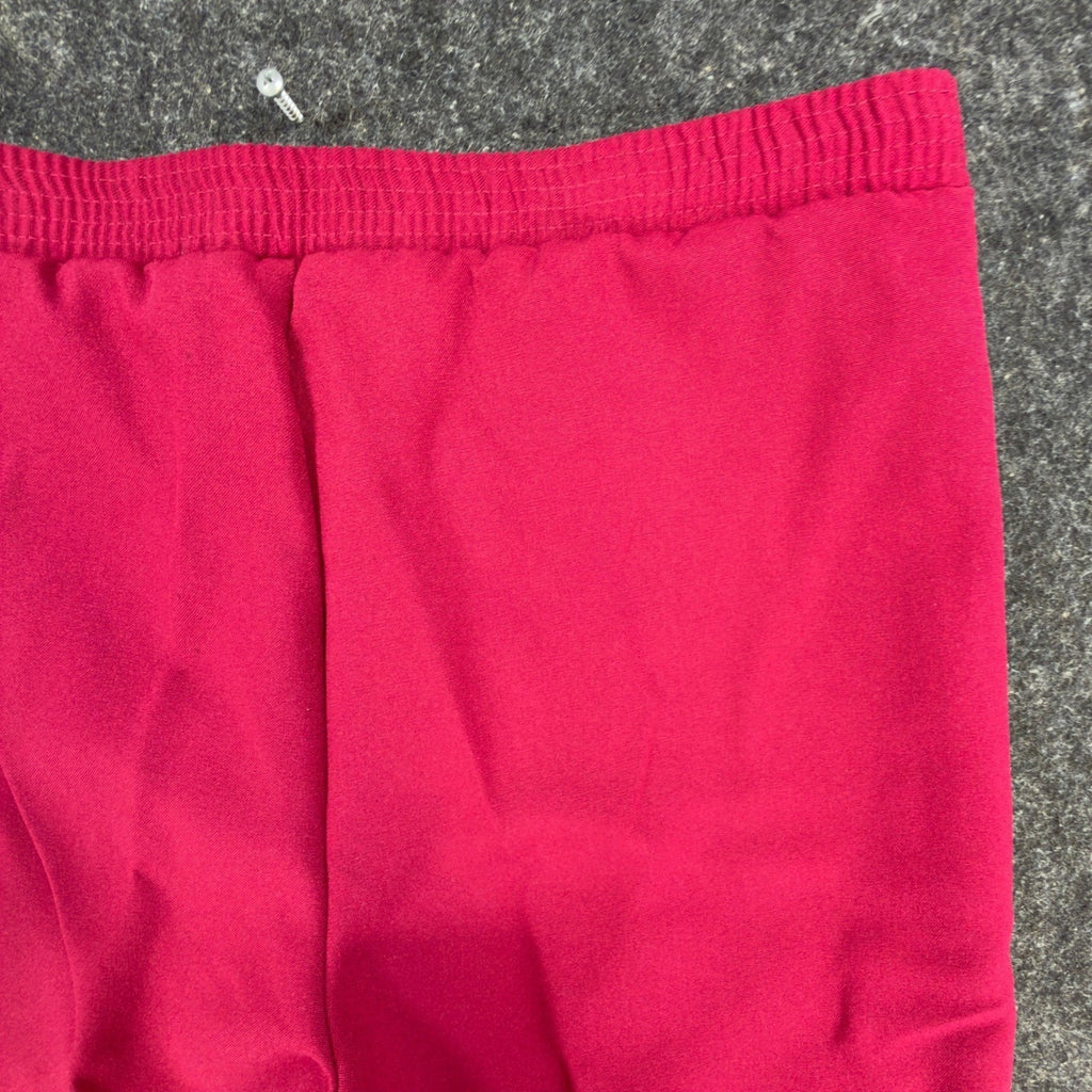 Donnkenny Classics Stirrup Pants Womens 8 Vintage 90s Garnet Pink Silky Stretch - take2supply