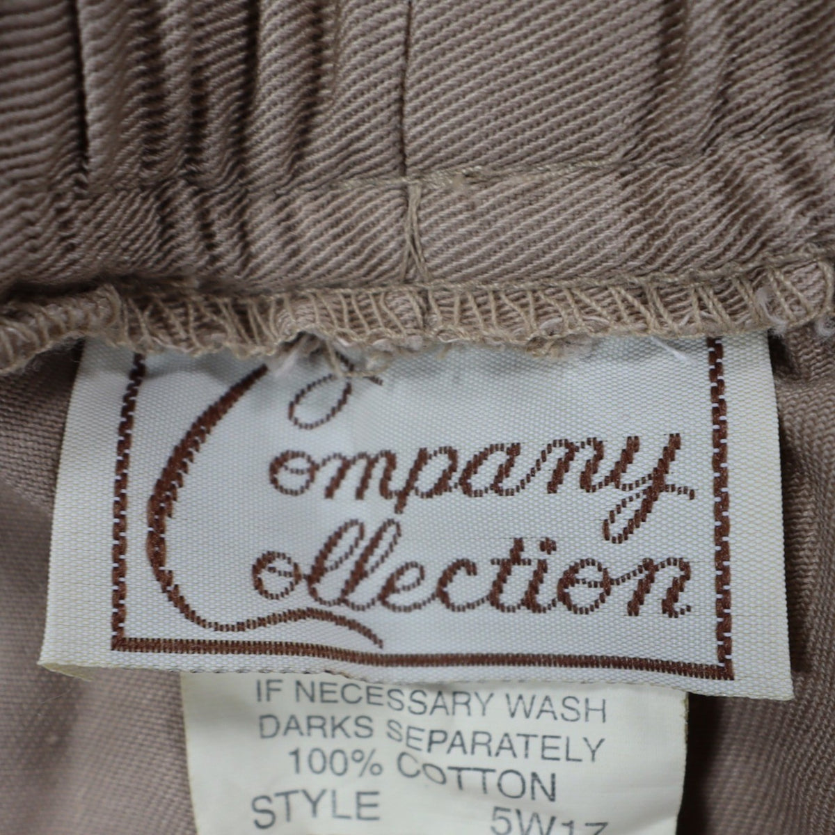 Company Collection Shorts Womens 10 Vintage 90s Tan Cotton Drawstring Deadstock - take2supply