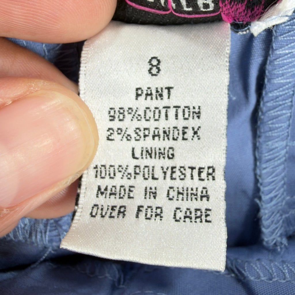 Amy Byer Y2K Bermuda Shorts Girls 8 Blue Cotton Spandex NWT - take2supply