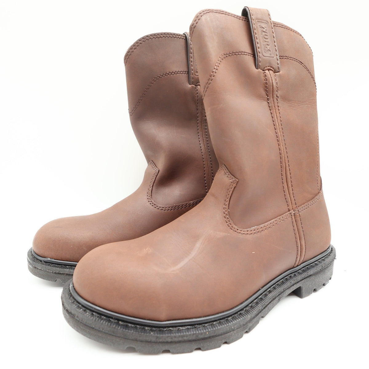 Worx By Red Wing 5701 Steel Toe Pull-On Boots Mens 9 Brown Leather NIB - take2supply