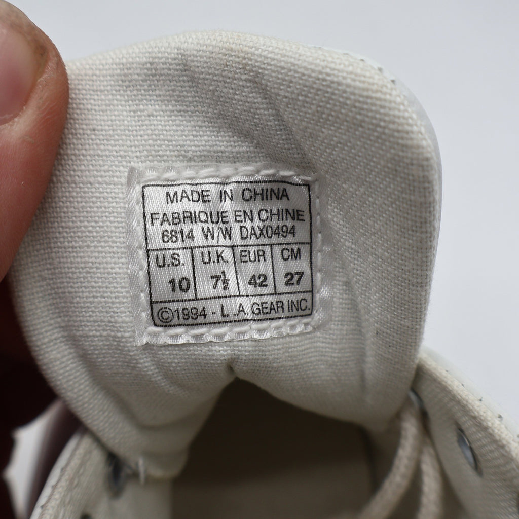 LA Gear Lifestyle Casual Women 10 Vintage 94 White Leather Classic Workout 6814 - take2supply