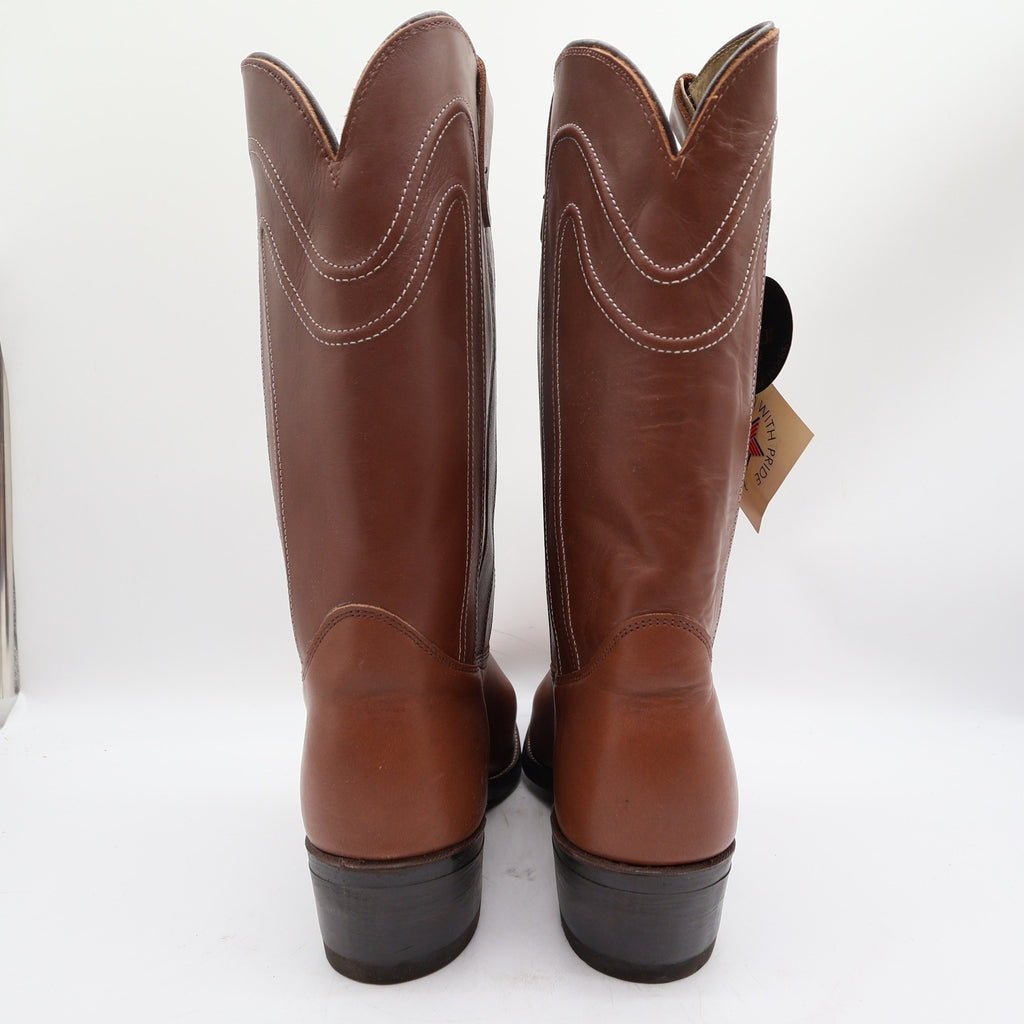 Walker Silverado Vintage Cowboy Boots Mens 11 Brown Leather NWT - take2supply