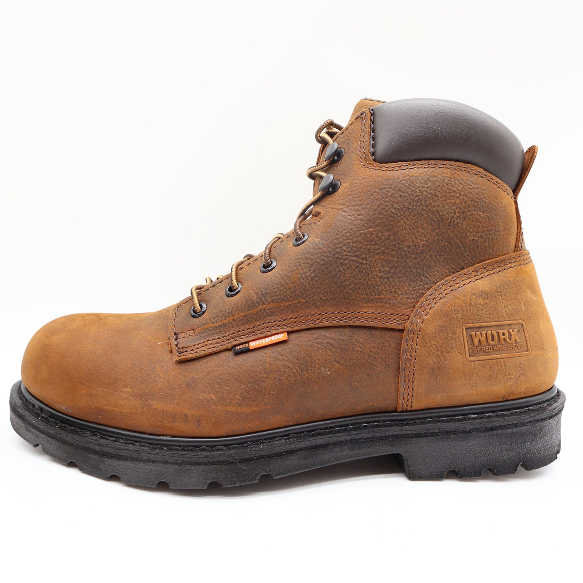 Worx by Red Wing Steel Toe Work Boots Mens 12 Brown Leather Waterproof NEW 5606 - take2supply
