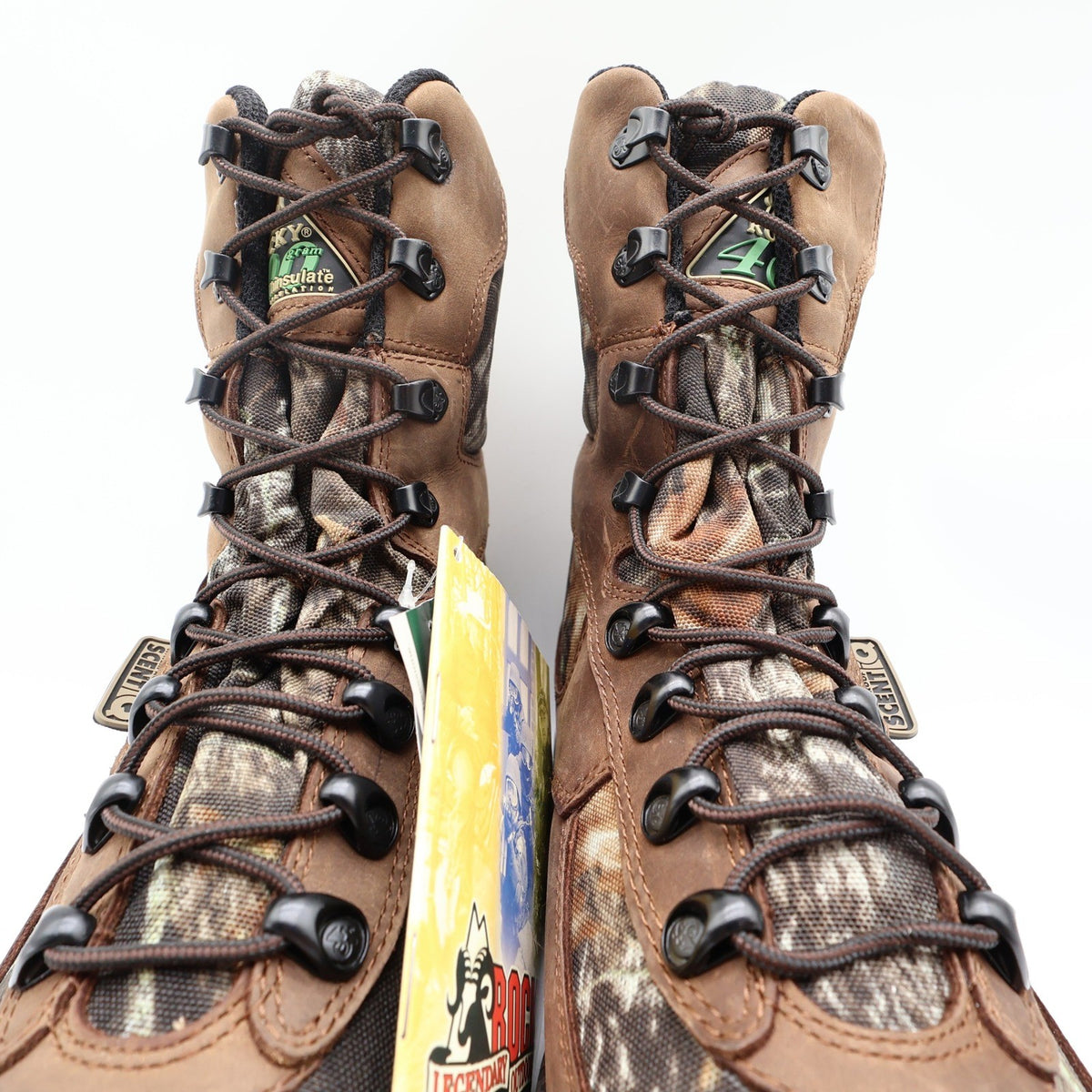 Rocky 7393 Lynx 400 SIQ Hunting Boots Mens 10W Brown Camo Leather New - take2supply