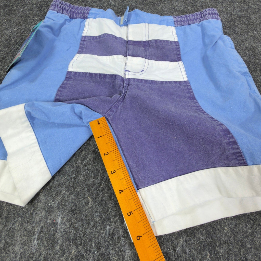 Generation One Vintage 90s Swim Trunks Boys L 14-16 Blue Cotton NWT - take2supply