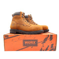Worx 5606 Steel Toe Work Boots Mens 8.5 Brown Leather Waterproof NWT - take2supply