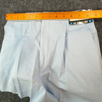 Sea Palms Shorts Womens 9/10 Blue Cotton Blend Pleated High Waist Vintage 80s - take2supply