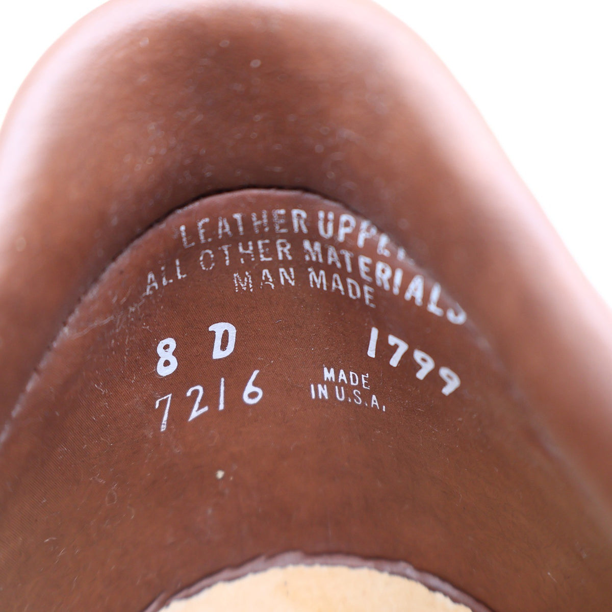 Walker Vintage 70s Leather Shoes Mens 8 D Brown Made in USA Deadstock 7216 - take2supply