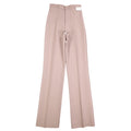 Vintage 70s High Rise Trousers Size 9-10 Deadstock Tan Beige Polyester USA C989 - take2supply