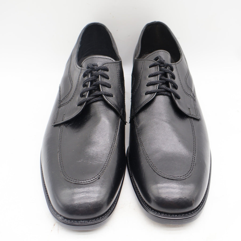 Barclay Oxford Dress Shoes Mens 12 D Vintage Black Leather U-Toe Deadstock 48011 - take2supply