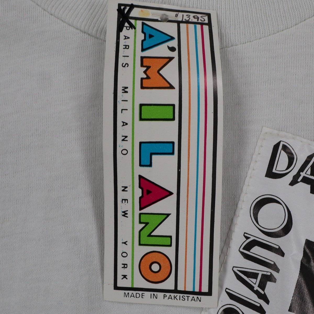 A'Milano Vintage 90s Jazz Graphic Tee Small White Single Stitch Deadstock NWT - take2supply