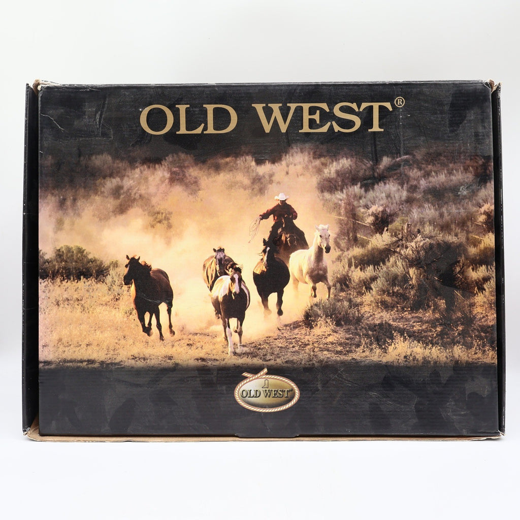 Old West 1611M Western Boots Mens 11.0 Black Tan Leather NIB - take2supply