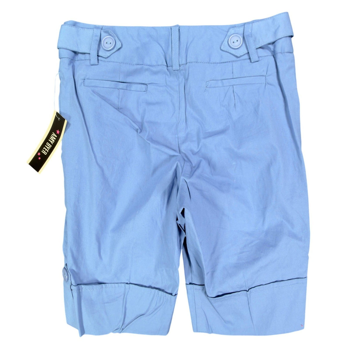 Amy Byer Y2K Bermuda Shorts Girls 8 Blue Cotton Spandex NWT - take2supply