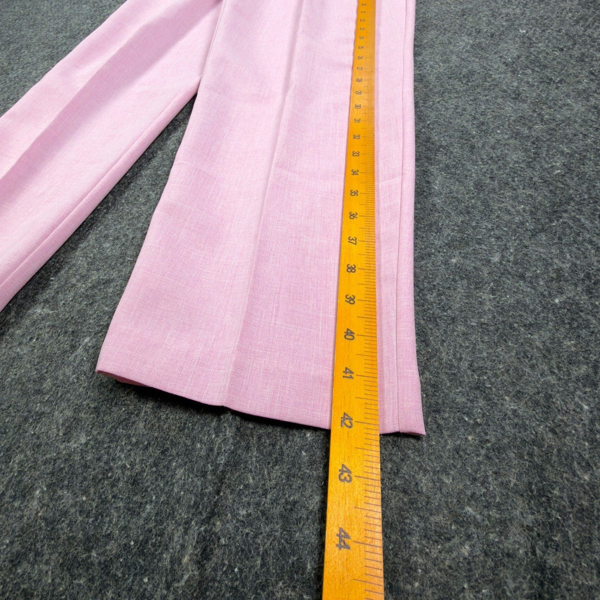 Nikki Vintage 90s Elastic Waist Pants Women 14 Rose Pink Polyester NWT Deadstock - take2supply