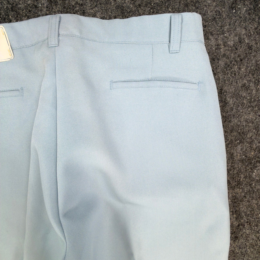 Dee Cee Vintage 70s Dress Pants Mens 32x32 Light Blue Slacks USA NOS NWT - take2supply