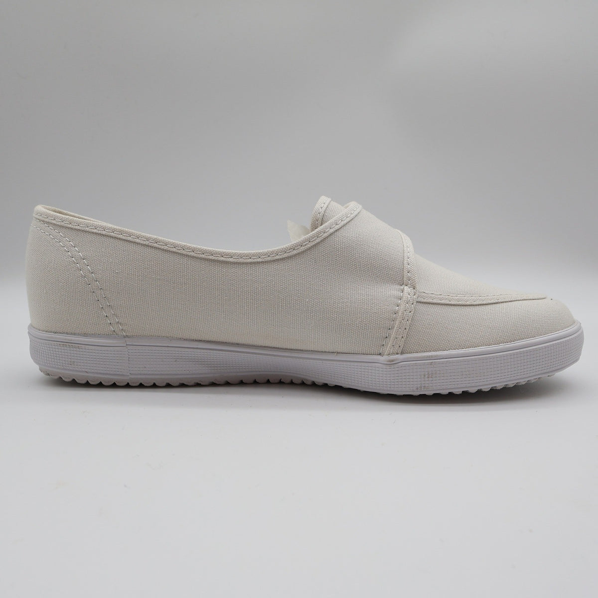 Grasshoppers Skipjack II White Canvas Shoes Womens 7.5 W Wide Hook Loop EF20000 - take2supply