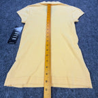A. Byer Y2K Polo Shirt Womens Small Yellow Cotton Deadstock NWT Made in USA - take2supply