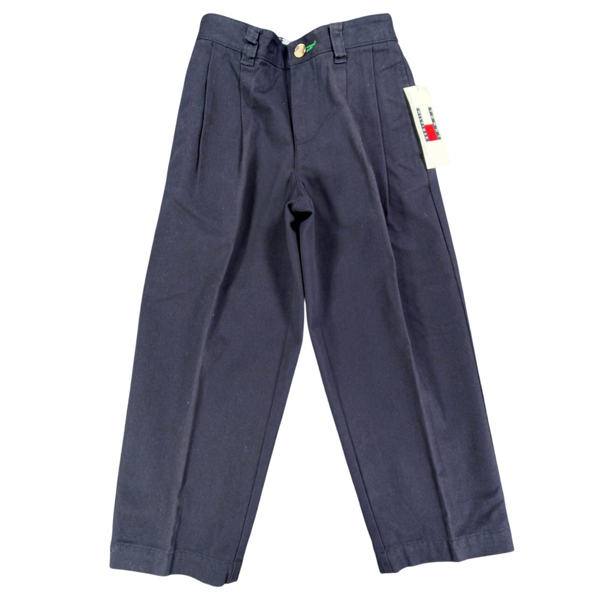 Tommy Hilfiger Y2K Chino Pants Boys 5 Navy Blue Cotton NWT Deadstock - take2supply