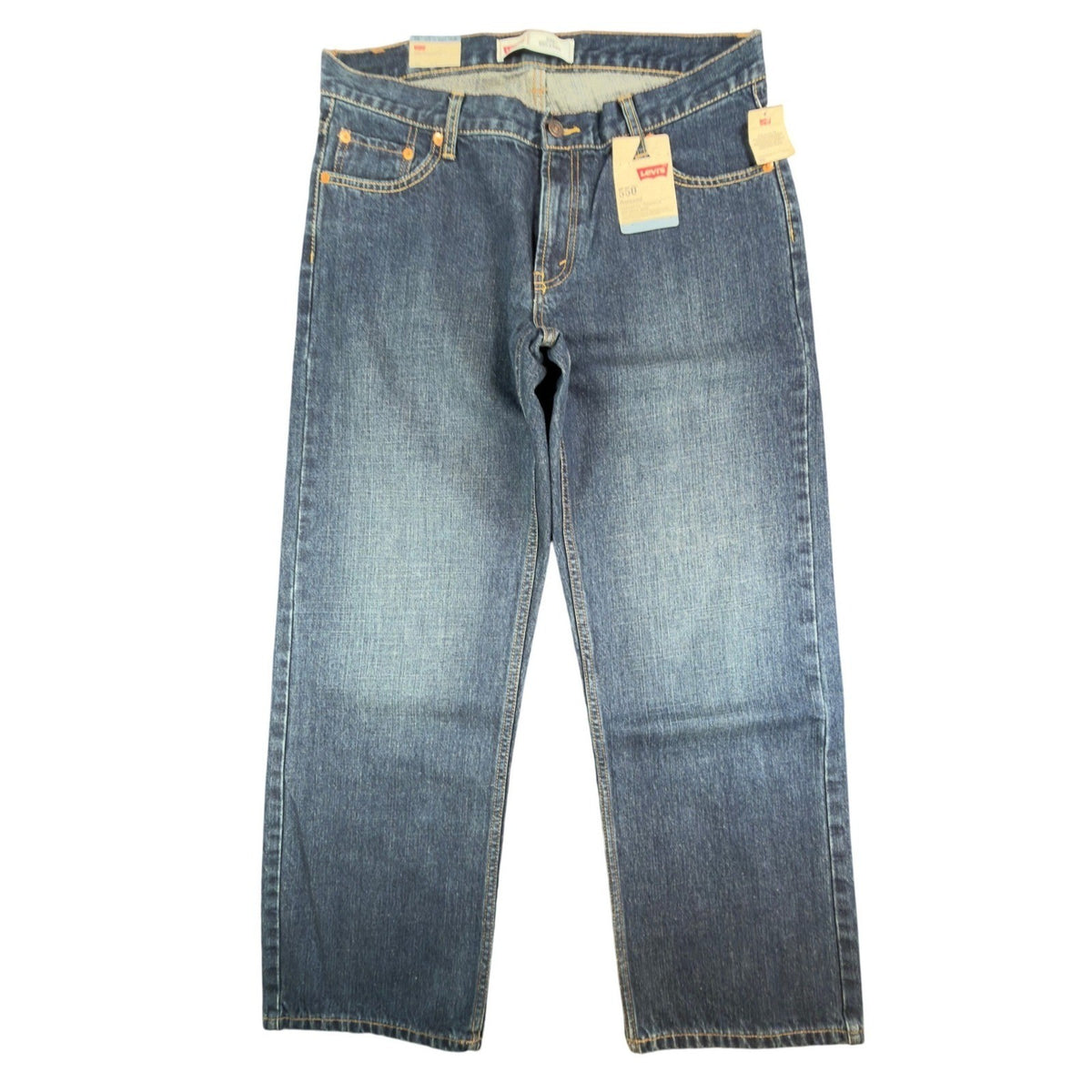 Levis 550 Relaxed Fit Jeans Boys Size 14 Husky 33x28 Blue Denim NWT - take2supply
