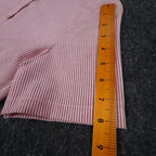 Dee Cee Striped Button Down Shirt Womens 7/8 Vintage Red White Short Sleeve USA - take2supply