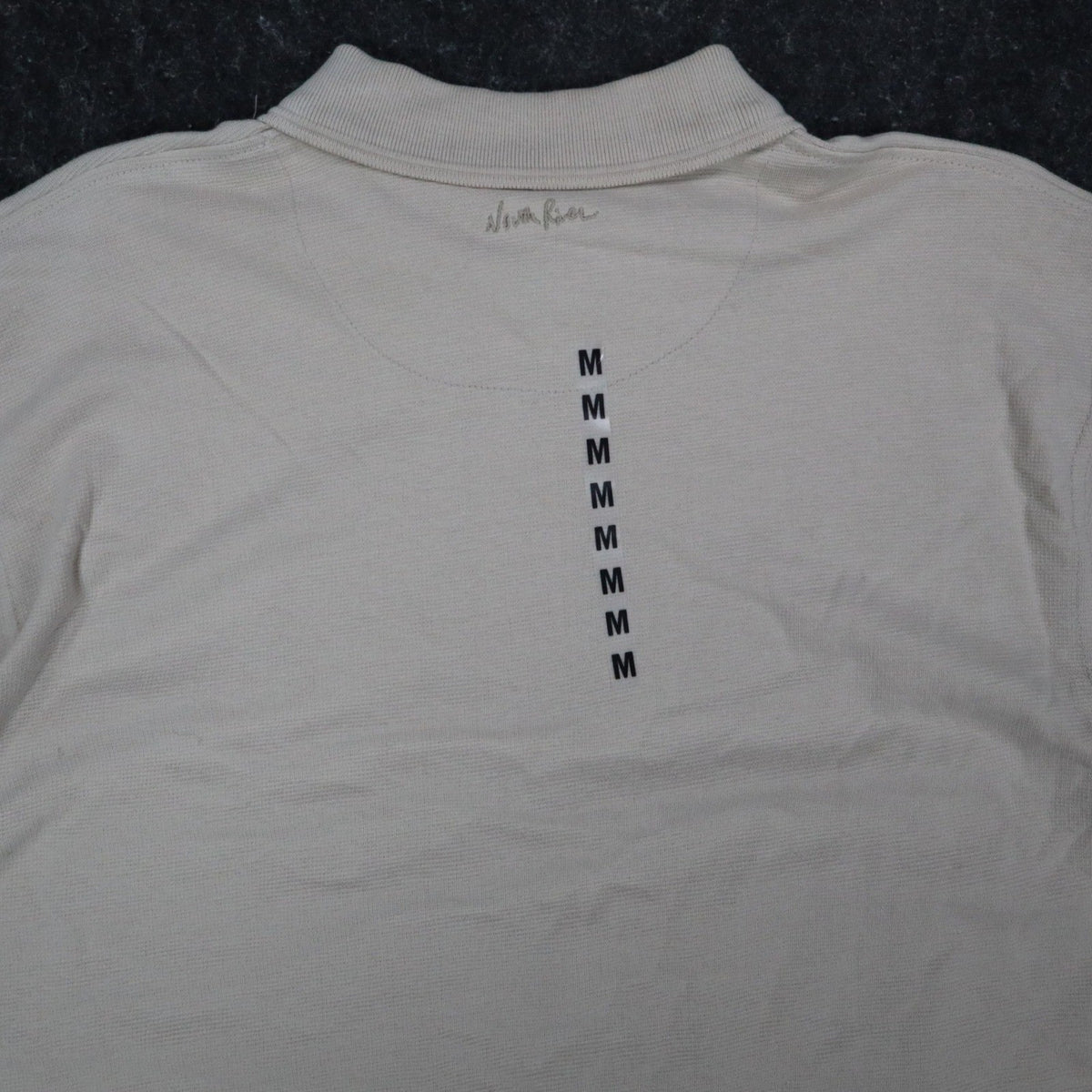 North River Polo Shirt Mens Size M Sandbar Beige 100% Cotton Pique NWT 7110331 - take2supply