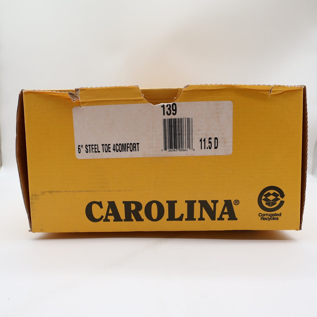 Carolina Steel Toe Work Boots Mens 11.5 D Brown Leather USA Made New NWT 139 - take2supply