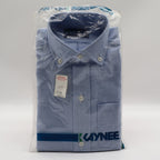 Kaynee Oxford Shirt Boys 6 Light Blue Long Sleeve Cotton Blend USA NWT - take2supply