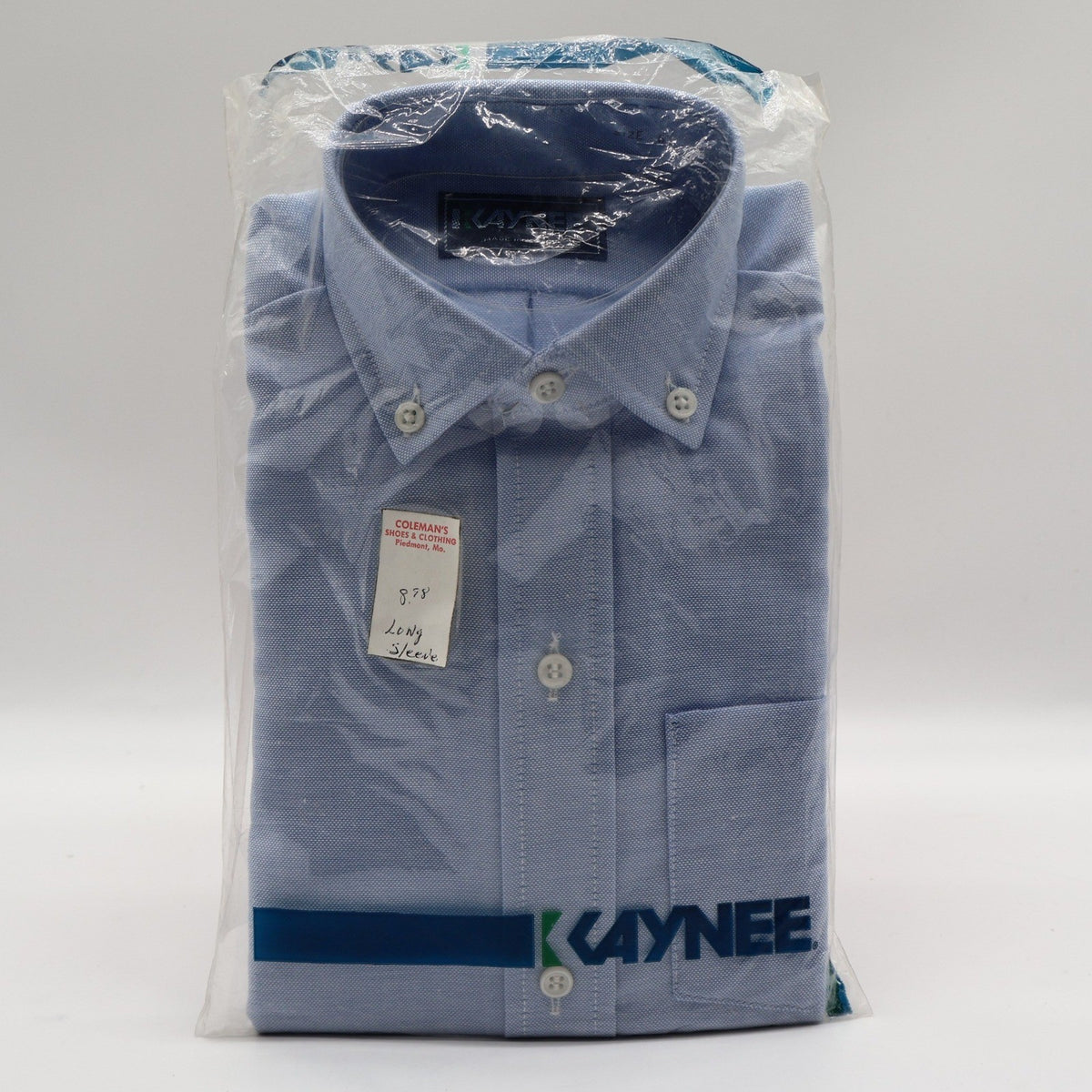 Kaynee Oxford Shirt Boys 6 Light Blue Long Sleeve Cotton Blend USA NWT - take2supply