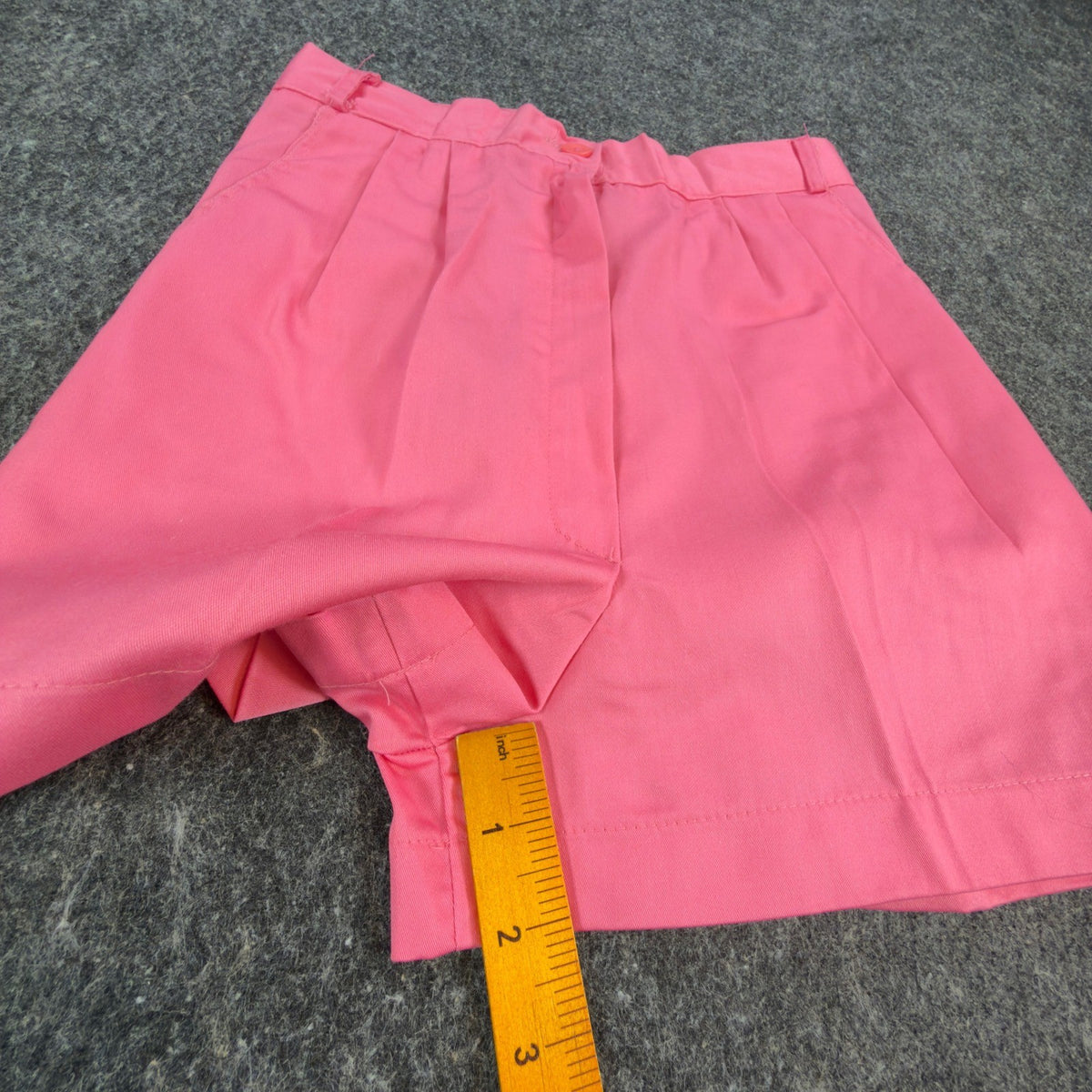 Gazelle Pleated Shorts Womens 5/6 Pink Cotton High Waist Vintage 80s USA - take2supply