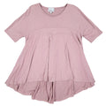 Blu Heaven Tunic Top Womens Small Mauve Pink Modal Blend High Low Babydoll Flowy - take2supply
