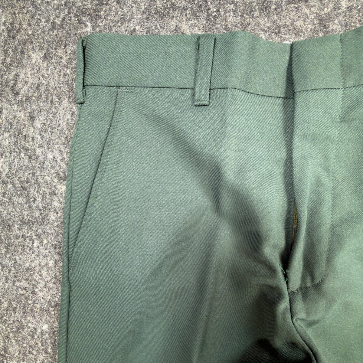 Maverick 70s Vintage Flare Trousers Mens 30x32 Green Polyester NWT Deadstock - take2supply