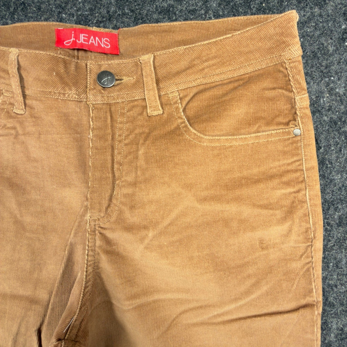 J. Jeans Corduroy Flare Pants Womens 8 Camel Tan Stretch Bootcut NWT C486 - take2supply