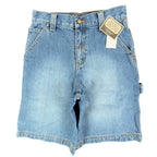John Deere Y2K Carpenter Denim Shorts Boys 8 Stone Wash NWT Rugged Workwear - take2supply