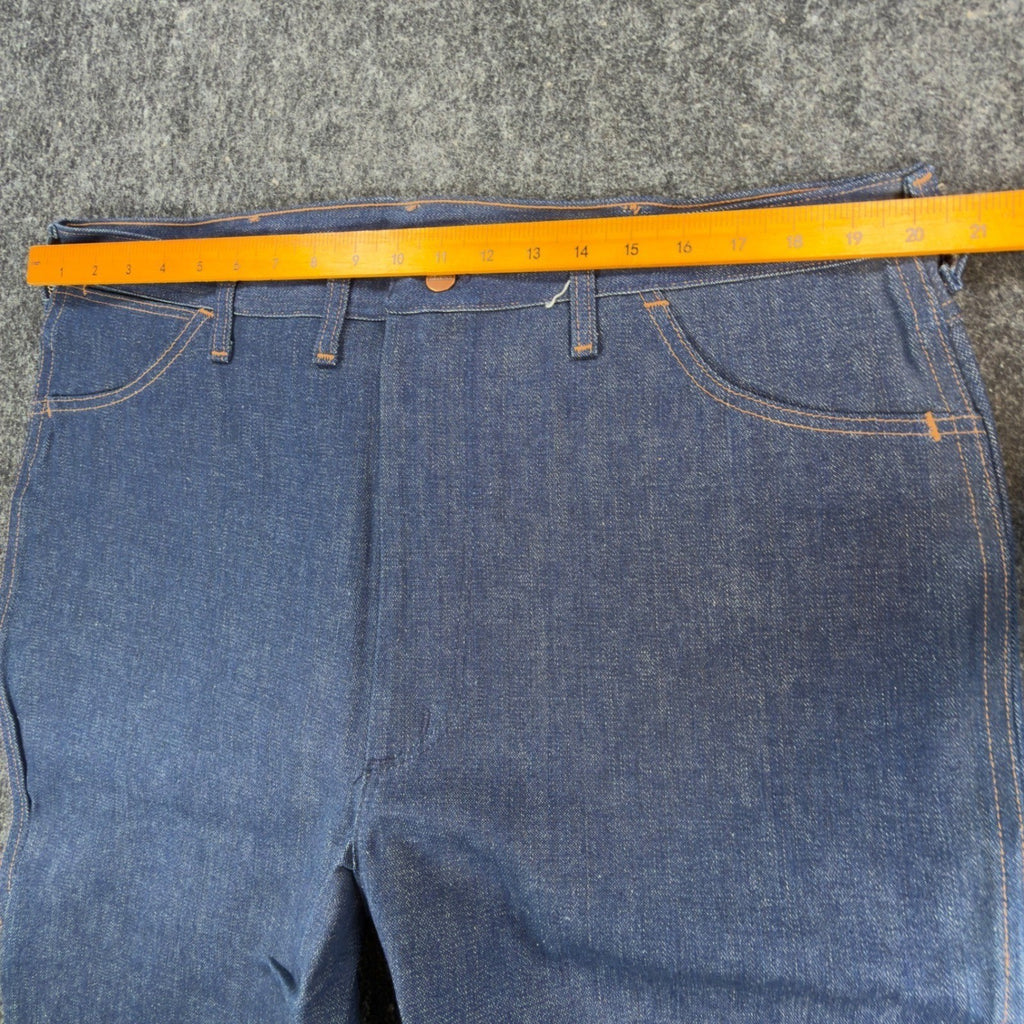Maverick Vintage 1970s Bootcut Jeans Mens 42x34 Dark Wash Cotton Denim NOS NEW - take2supply