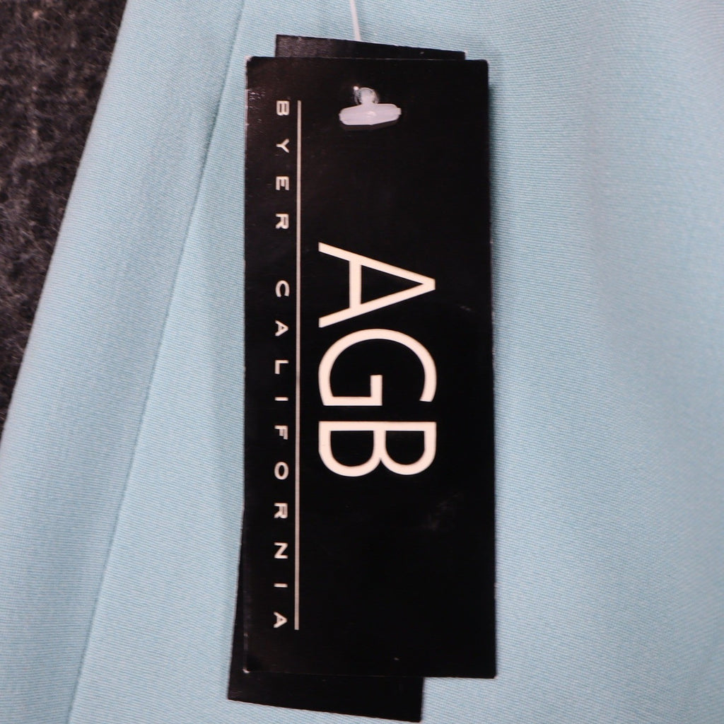 AGB Byer California Pants Womens 10 Y2K Light Blue Wide Leg Stretch Trousers NEW - take2supply