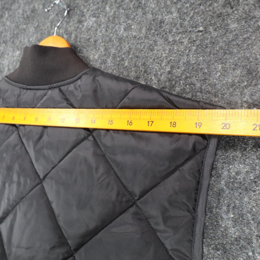 Dickies Insulated Nylon Vest Mens XL Black Diamond Quilt Water Repellent TE242BK - take2supply