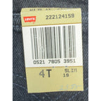 Levi's Vintage 90s 550 Jeans Toddler 4T Black Orange Tab USA NOS NWT - take2supply